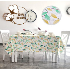 Față De Masă Antimurdărire 100% Bumbac - 160Cm X 240Cm