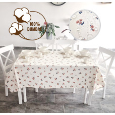 Față De Masă Antimurdărire 100% Bumbac - 160Cm X 240Cm