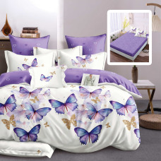 Lenjerie Finet 6 Piese Cu Husă - 160X200 Și 180X200 (Violete-Vh)