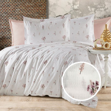Lenjerie De Pat Creponata 100% Bumbac (Crep40) - King Size