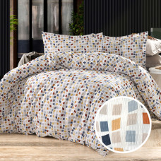 Lenjerie De Pat Creponata 100% Bumbac (Crep41) - King Size
