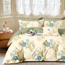 Lenjerie De Pat Percalle Imprimat (Prc182) - King Size 6 Piese
